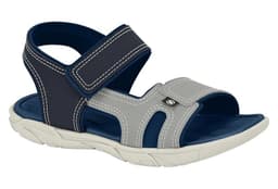 Sandália Papete Infantil Molekinho - 2400139 - Azul-marinho/Cinza
