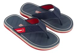 Chinelo Masculino Cartago Malaga Sport - 12308 - Bege/Azul/Vermelho