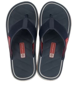 Chinelo Masculino Cartago Malaga Sport - 12308 - Bege/Azul/Vermelho