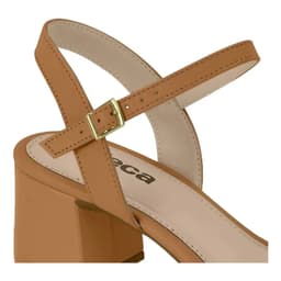 Sandália Feminina Moleca Salto Bloco - 5496101 - Camel