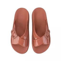 Chinelo Slide Feminina Zaxy Match - 19053 - Nude Escuro
