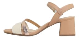 Sandália Feminina Modare Salto Baixo - 7172101 - Creme/Nude/Ouro Rosado