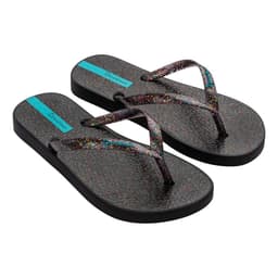 Chinelo Infantil Ipanema Glitter - 26622 - Preto/Azul/Vidro Multicolor