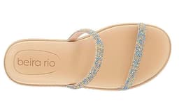 Tamanco Feminino Flat Beira Rio - 8488105 - Azul/Verde/Ouro Rosado/Creme
