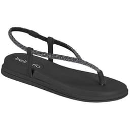 Sandália Feminina Papete Tira Pérola Beira Rio - 8513114 - Preto