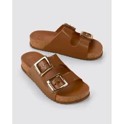Tamanco Papete Feminino Zaxy Partner III - 18063 - Marrom/Cacau/Cortiça