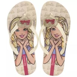 Chinelo Infantil Ipanema Barbie Style - 25729 - Bege/Amarelo