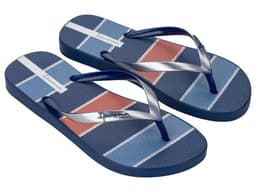 Chinelo Ipanema Navy Feminino  - 27220 - Azul-marinho Azul/Vermelho/Prata
