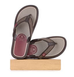 Chinelo Masculino Cartago Maiorca Essencial - 11326 - Marrom/Bordo