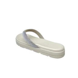 Tamanco Moleca - 5490121 - Off-white/Prata