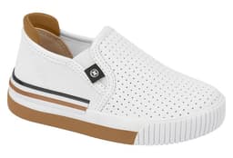 Tênis Infantil Masculino Molekinho - 2615100 - Branco/Caramelo