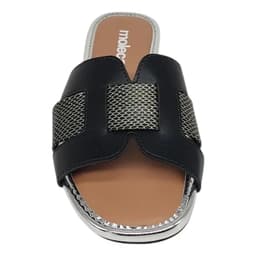 Tamanco Feminino Moleca - 5435553 - Preto/Preto/Grafite/Prata