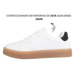 Tênis Casual Molekinha - 2582102 - Branco/Preto