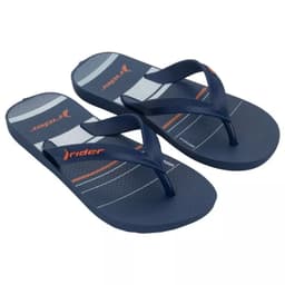 Chinelo Masculino Rider Feel Urban - 12318 - Azul/Azul Escuro/Laranja