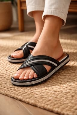 Tamanco Moleca - 54131535 - Preto/Cristal