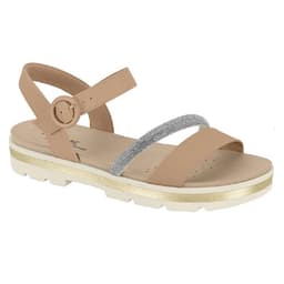 Sandália Modare - 7132144 - Nude/Off-white/Cristal