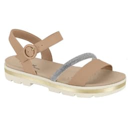 Sandália Modare - 7132144 - Nude/Off-white/Cristal