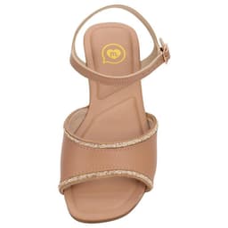 Sandália Molekinha - 2354123 - Nude/Rosa/Dourado/Ouro Rosado