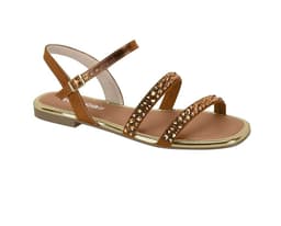 Sandália Feminina Moleca - 5435559 - Bronze/Avelã