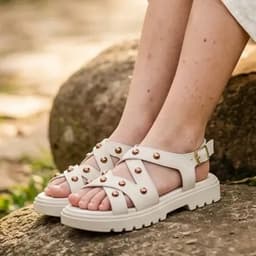 Sandália Molekinha - 2344152 - Off-white