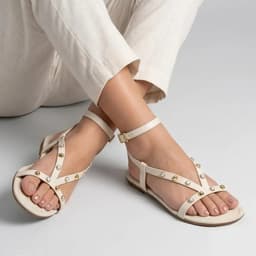 Sandália feminina beira rio - 8367878 - Off-white