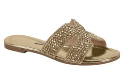 Tamanco Vizzano - 63711105 - Bege/Dourado Shadow