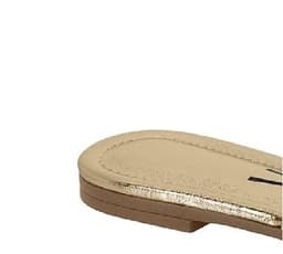 Tamanco Vizzano - 63711105 - Bege/Dourado Shadow