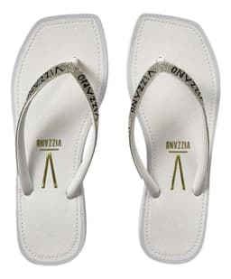 Tamanco Vizzano - 6531105 - Branco/Cristal/Preto