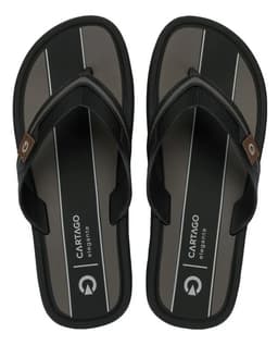 Chinelo Cartago Maiorca III - 12571 - Preto/Cinza