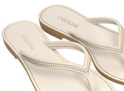 Tamanco Grendha Mais Acai Essencia - 18510 - Bege Mel/Off-white Claro