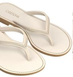 Tamanco Grendha Mais Acai Essencia - 18510 - Bege Mel/Off-white Claro