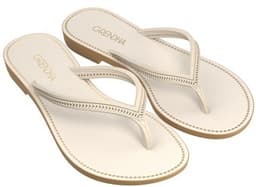 Tamanco Grendha Mais Acai Essencia - 18510 - Bege Mel/Off-white Claro