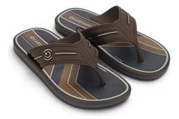 Chinelo Cartago Palermo - 12625 - Marrom/Marrom/Cinza