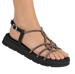 Sandália Moleca - 5490131 - Preto Diamante/Preto