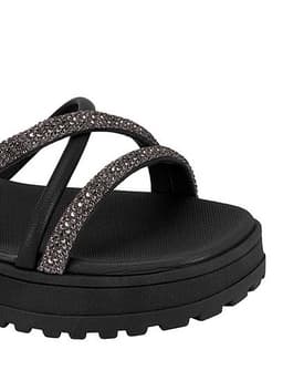 Sandália Molekinha - 2375101 - Preto/Preto Diamante