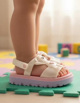Sandália Zaxynina Friend Baby - 19417 - Off-white Claro/Pérola