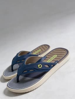Chinelo Masculino Cartago Dallas - 12158 - Bege/Azul/Marrom