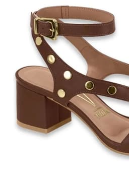 Sandália Vizzano - 62911720 - Chocolate/Ouro Claro