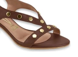Sandália Vizzano - 62911720 - Chocolate/Ouro Claro