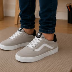 Tênis Casual Molekinho - 2801122 - Cinza/Branco/Preto