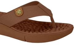 Tamanco Modare Salto Baixo Ultraconforto - 7142106 - Avelã/Camel