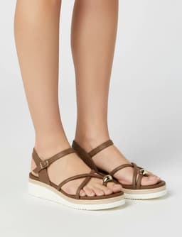 Sandália Beira Rio - 8575103 - Avelã