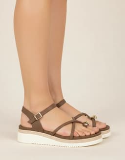 Sandália Beira Rio - 8575103 - Avelã