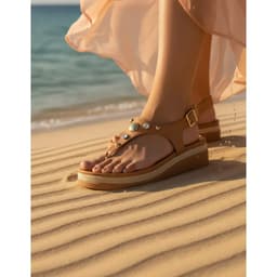Sandália Beira Rio - 8575107 - Camel