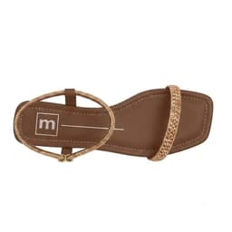 Sandália Moleca - 5462154 - Bege/Dourado Shadow/Avelã