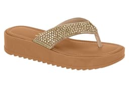 Tamanco Vizzano - 6492341 - Bege/Dourado Shadow/Camel