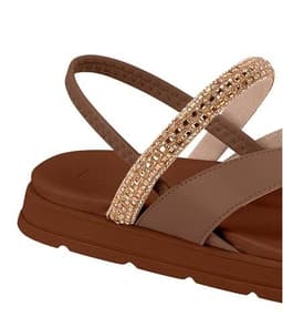 Sandália Moleca - 5490235 - Avelã/Dourado Shadow