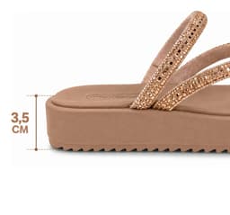 Tamanco Moleca - 5489129 - Dourado Shadow/Nude