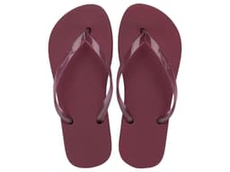 Chinelo Feminino ipanema Classica Fine - 26603 - Bordô/Vermelho Transparente