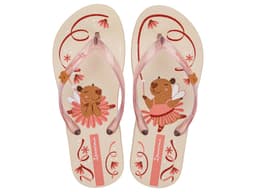 Chinelo Ipanema Hype - 27388 - Bege Claro/Rosa Glitter